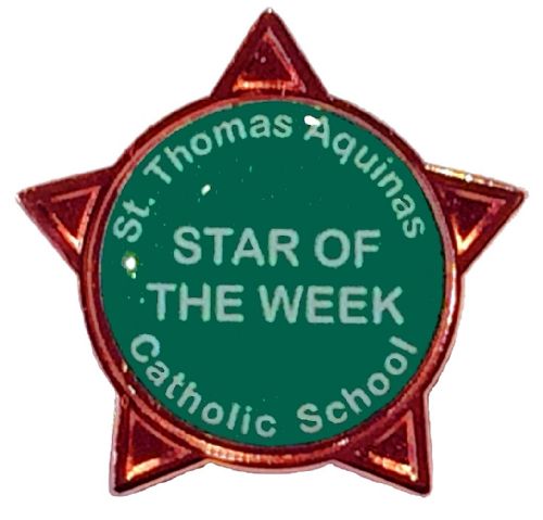 Custom Text Star Badge